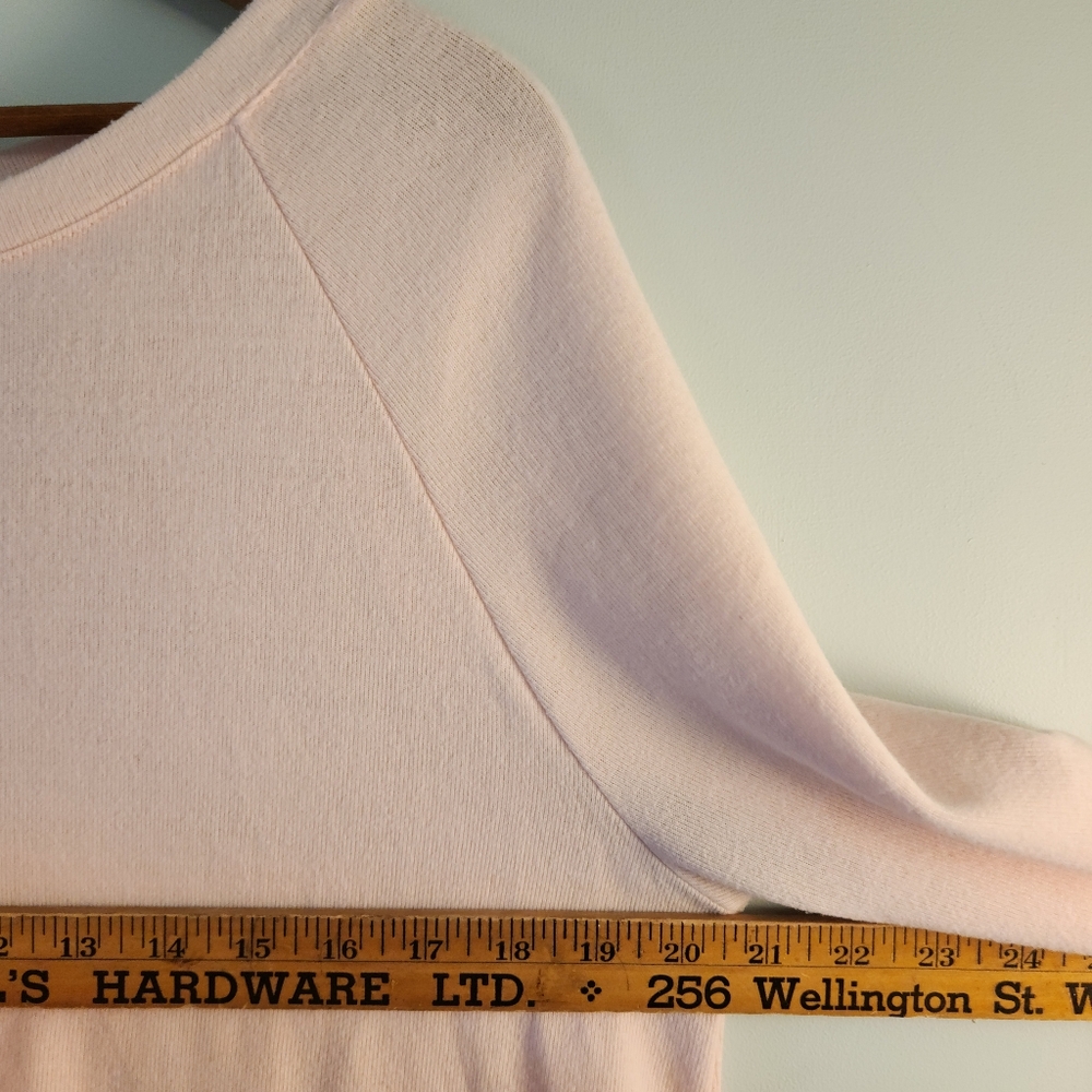 Chic Pink Sweater with Black Ribbon Tie - Picture 8 of 11